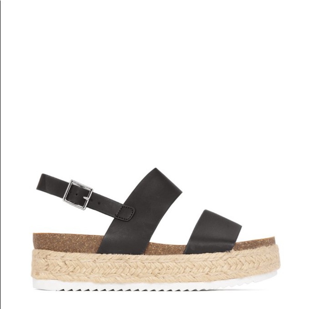 NEW** Ladies double bands ankle strap espadrille - Picture 2 of 5